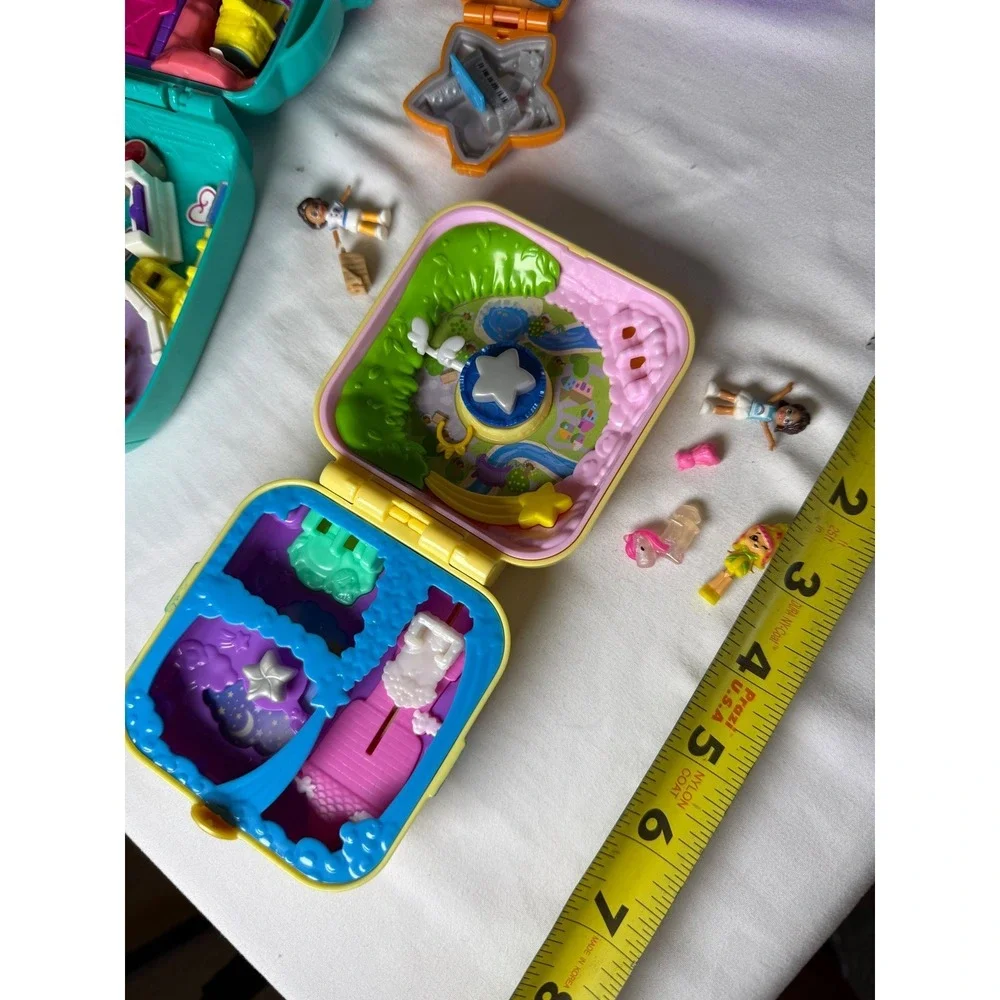 Polly Pocket Compact Lot Cactus Ranch Soccer Ball Gift Box Star Playsets Mattel